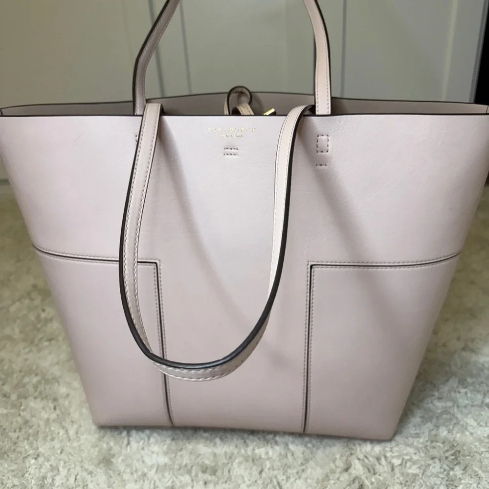 Tory Burch T Block North South Tall Tote Pink Shell